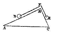 triangle, 2 spheres, connected