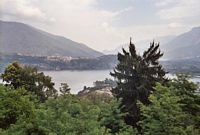 Zicht op het lager gelegen Lago di Caldonazzo.