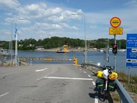 One of the many ferry crossing in Sweden.