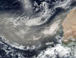 Stofwolken boven de Atlantische oceaan � NASA