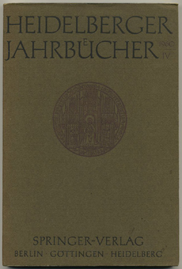 - - Heidelberger Jahrbucher IV.