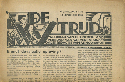 [COHEN]. DE STRIJD. - De Strijd. Weekblad van het Nederlands Verbond van Vakverenigingen. 6e jaargang 1935. Nrs. 35, 36, 37, 38, 39, 40, 41, 42, 44, 47, 49.