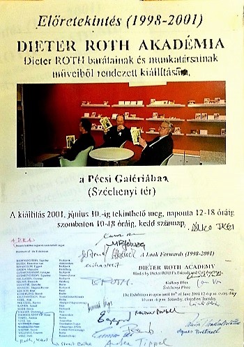 PR Voss 2 posters on the
      occasion of the Dieter Roth Academy exhibition in Pecs May June
      2001 signed 2.jpg