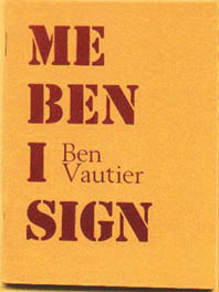 Vautier Me Ben I sign
