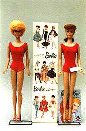 Plaatje Barbie 1959, kattekop