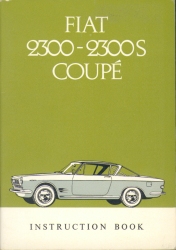 Fiat 2300S Coupe Owners Manual