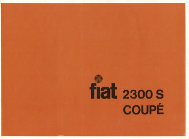 Fiat 2300S Coupe Sales Brochure
