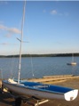 Blauw bootje bij Lac de la Plate Taille