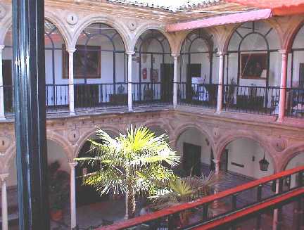 Patio inside the Parador - beda