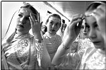 Before the performance in the royal Concertbuilding in Amsterdam, the Netherlands, Sanima and her friends wait.<br>-------------------------------------------<br>Daymochk, the word for my country and the name of a Chechen childrens dance group, who escape from Grozny, where life is being experienced by each day and under terrible conditions and extreme fear.<br>Most children are traumatized by the war and younger children don't know what peace and freedom is,they dance like their life depends on it, on a European tour who brings them in Britain, France, Holland, Poland and more<br>Life depend on it ,as a matter of speak, but some is truth since the experience of a peaceful Europe and the cheerful public will give them energy and joy to hopefully survive a next winter in occupied Grozny.<br>An escape to the West is out of the question, all relatives in Grozny are registered by authorities and will face the consequences of this act, but most children  just want to go back after the tour to be on the edge of life with their relatives in a destroyed  home country.<br>