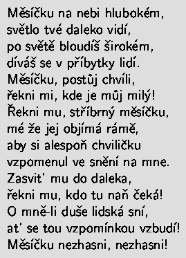 Czech lyrics