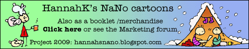 HannahK's NaNo cartoons - booklet and merchandise