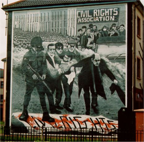 Mural aan de rand van de Bogside