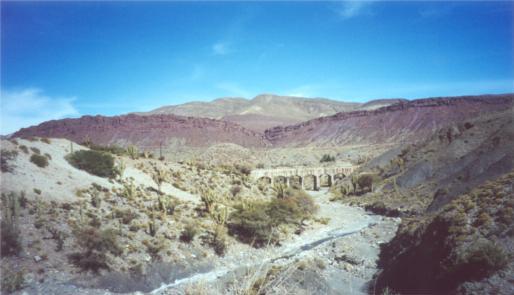 An aqueduct on route to Uyuni