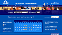 KLM_Airmiles kalendar