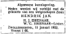 Geboorteadvertentie: Hendrik Jan Eikenaar
