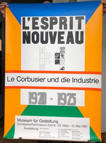 Le Corbusier - Max Bill - Poster. L'Esprit Nouveau. Le Corbusier und die Industrie.