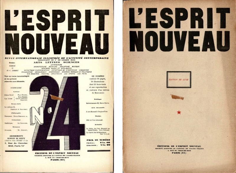 L'ESPRIT NOUVEAU No. 24. - dition de Luxe. Revue internationale illustre de l'activit contemporaine. Juin, 1924