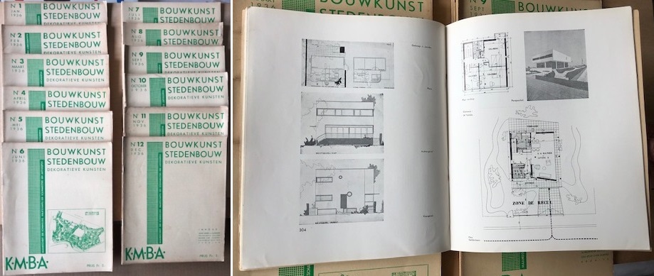 K.M.B.A. Bouwkunst. Stedebouw. Dekoratieve kunsten. - K.M.B.A. maandschrift der Koninklijke Maatschappij der Bouwmeesters van Antwerpen.