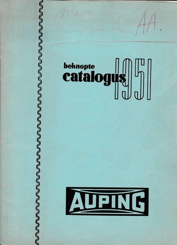 Auping. - Beknopte catalogus 1951.