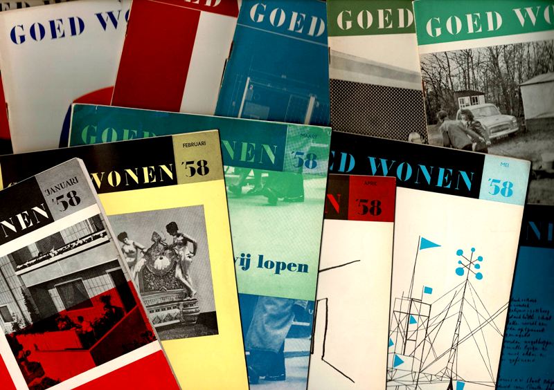 Goed Wonen. 1958. - Jaargang 1958. Nrs.1 t/m 12. Maandblad Voor Wonen En Woninginrichting, Orgaan Van de Stichting Goed Wonen.