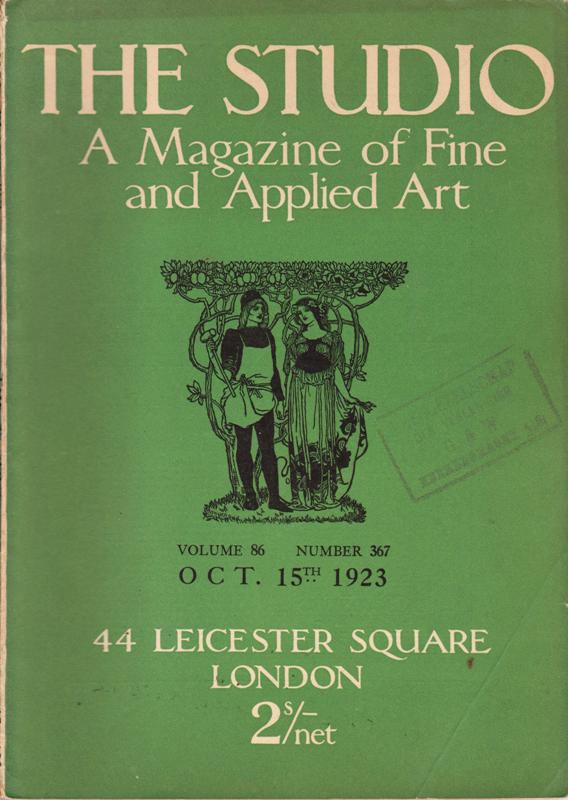 Holme, Geoffrey (Editor) - The Studio. A Magazine of Fine and Applied Art. Volume 86, 87. Numbers: 367, 368, 369, 370, 371, 372, 373, 375, 376.