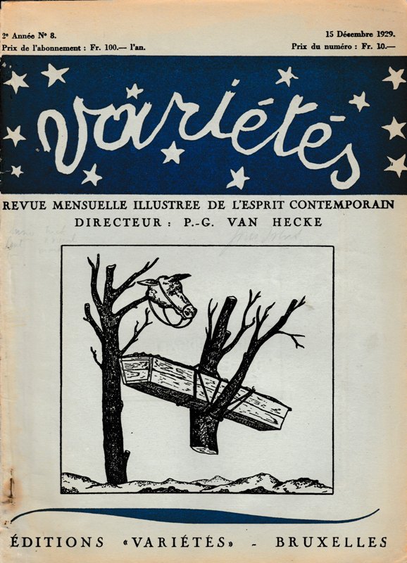 Hecke, P.-G. van. (Directeur) - Varietes. Revue Mensuelle Illustree de L'esprit Contemporain. 15 Decembre 1929. 2e Annee No. 8.