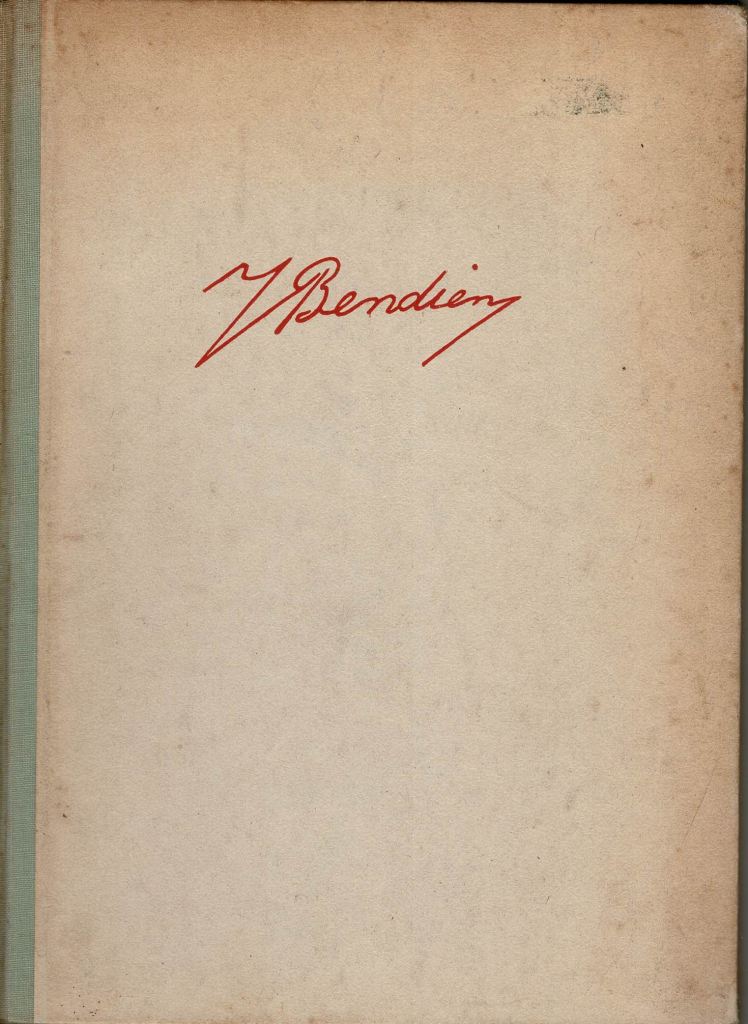Citroen, Paul.e.a. - Jacob Bendien. 1890-1933.Een herinneringsboek samengesteld door Paul Citroen.