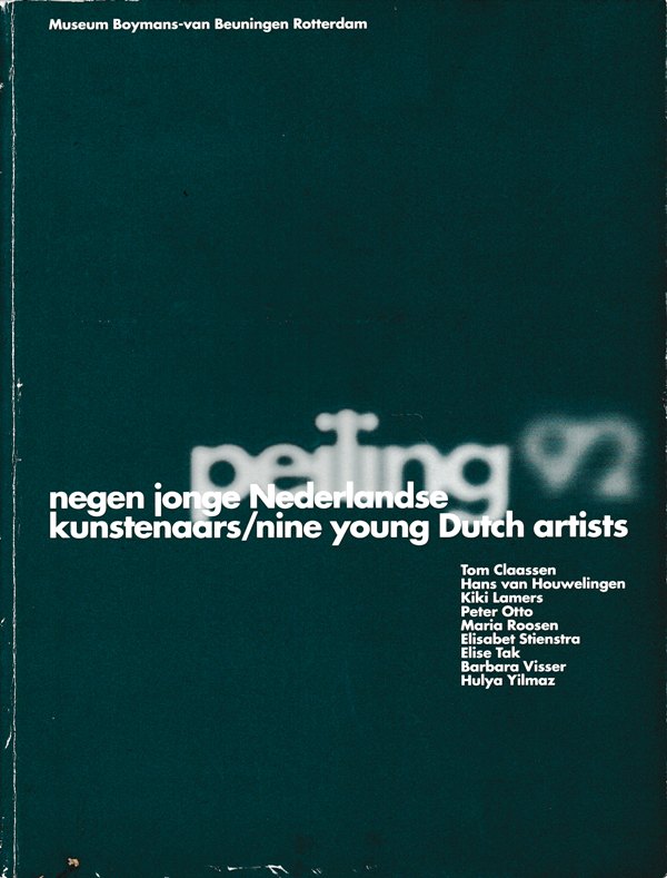 Crouwel, Wim.(voorwoord) - negen jonge Nederlandse kunstenaars/nine young Dutch artists.