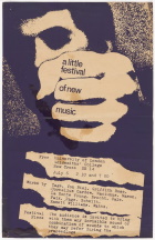 A Little Festival of New Music poster - July 6, 1963