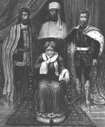 H.P.Blavatsky and her masters Morya, Koot Hoomi and Prince Ragoczy