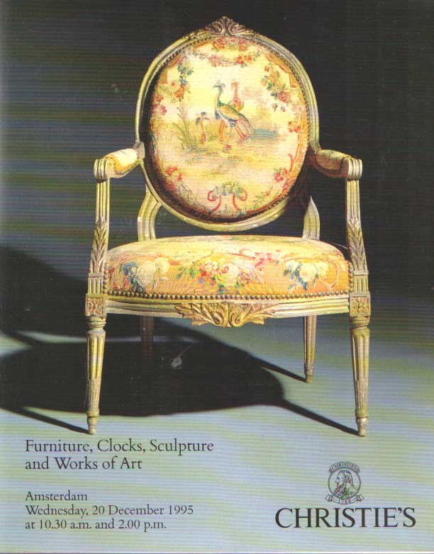 Christie's - Furniture, Clocks, Sculpture and Works of Art. Wednesday 20 December 1995.