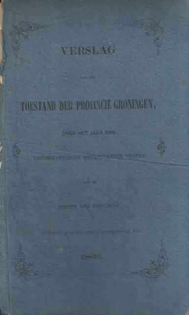  - Verslag van den toestand der provincie Groningen over het jaar 1868.