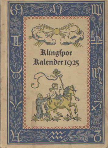 Klingspor - Kalender fr das Jahr 1925.