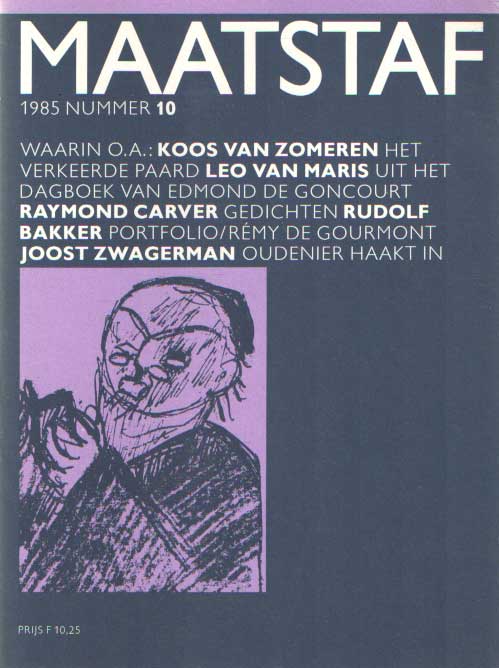 Boer, Peter de e.a. (redactie) - Maatstaf 1985 nummer 10.