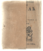  - Provinciale Groninger Hazelhoff's Almanak voor het jaar 1917. Voorzien van alle Jaar--, Paarde- en Beestenmarkten. 104de jaargang.