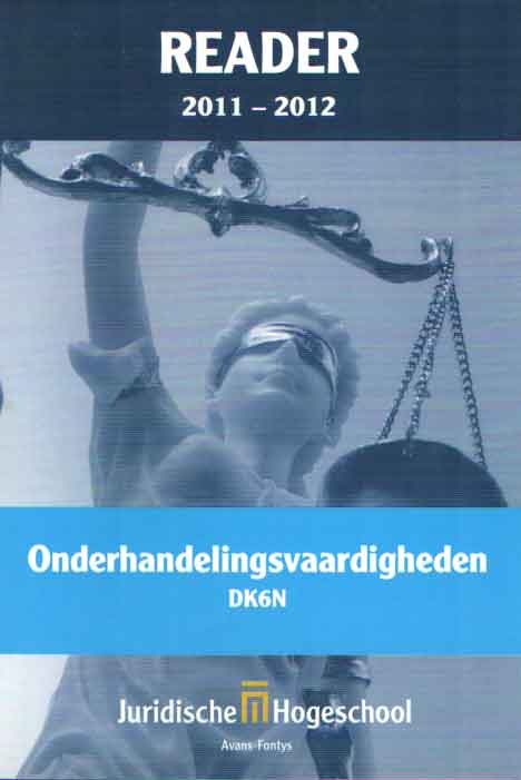 Oltheten, J. e.a. samenstelling - Onderhandelingsvaardigheden DK6N.