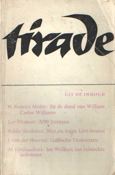 Kool-Smit, J.E. , A. Morrin, H. Mulder, Gerard Kornelis van het Reve e.a. (redactie) - Tirade 77.