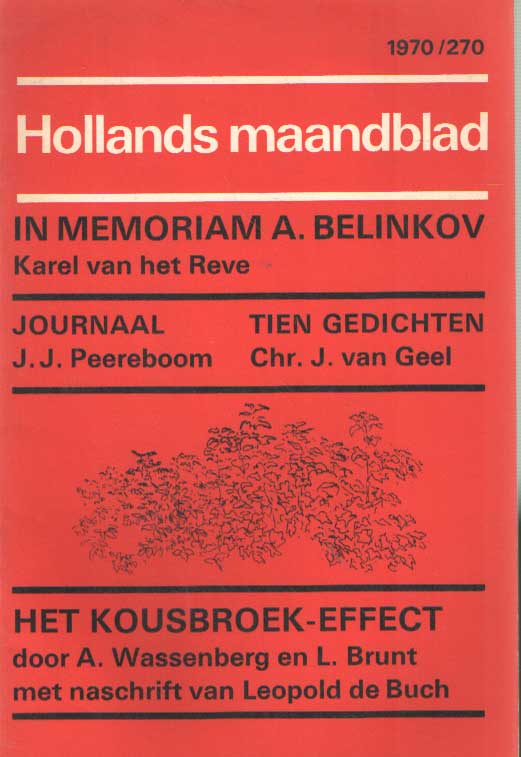 Poll (redactie), K.L. - Hollands maandblad. 270 (1970) .