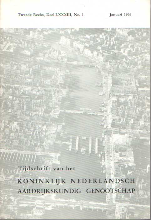 Koninklijk Nederlandsch Aardrijkskundig Genootschap - Tijdschrift van het Koninklijk Nederlandsch Aardrijkskundig Genootschap. Complete jaargang 1966 (4 nummers).