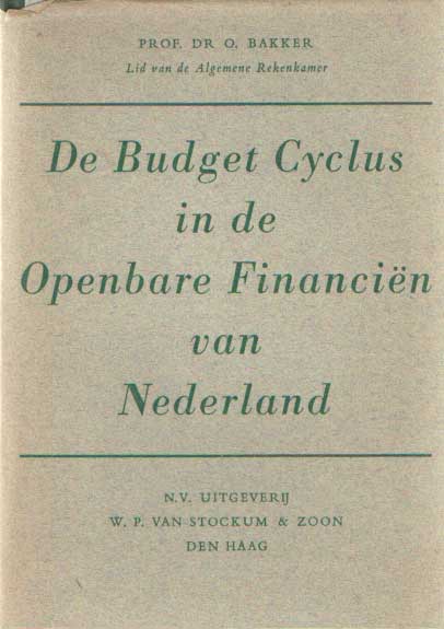 Bakker, O. - Budgetcyclus in de openbare financin.