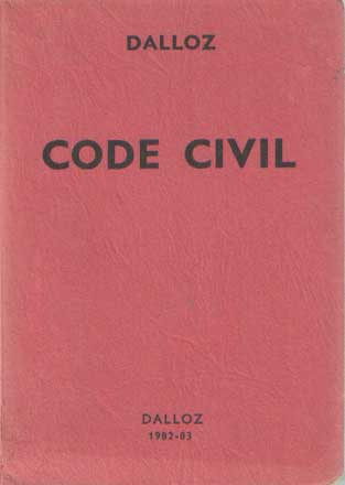 - Code civil 1982-83.