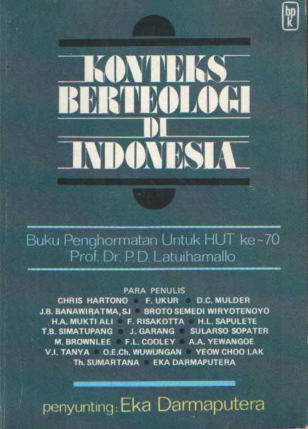 Latuihamallo, P.D. - Konteks berteologi di Indonesia.