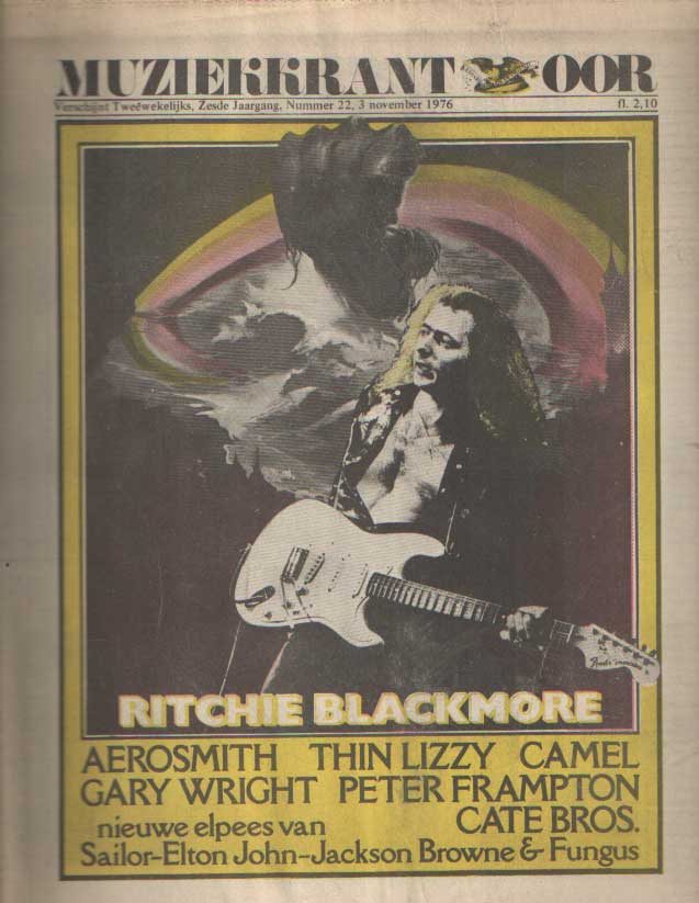 Diverse auteurs - Muziekkrant Oor. Zesde jaargang, nummer 22, 3 november 1976.