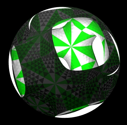 Projection on Riemann sphere